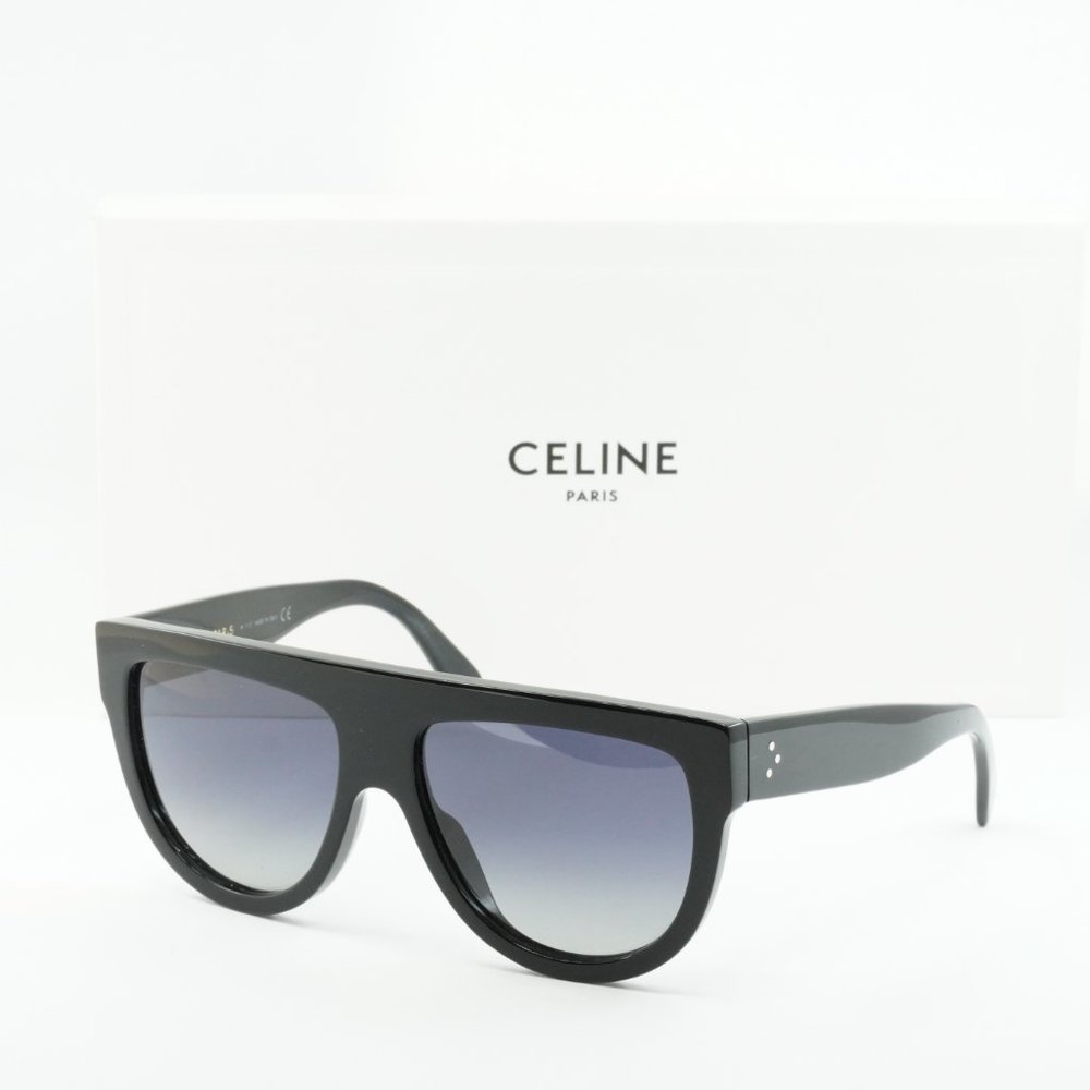 NEW CELINE CL4001IN 01D BLACK GREY POLARIZED SUNGLASSES - Picture 2 of 8